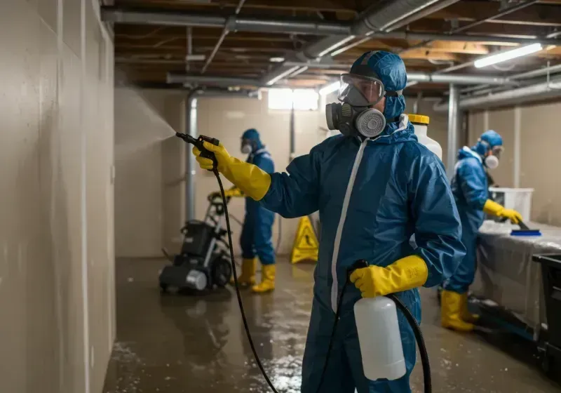 Basement Sanitization and Antimicrobial Treatment process in Northampton County, PA